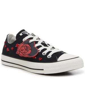 Converse Chuck Taylor All Star Heart & Rose Lowtop Sneaker - Blue
