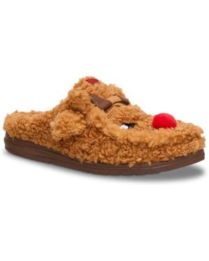 HEYDUDE Wally Cozy Reindeer Slipper - Brown