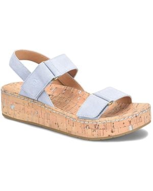 Born Sloan Wedge Sandal - Blue
