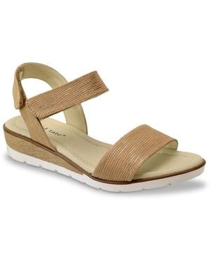 David Tate Samba Wedge Sandal - Metallic
