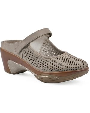 White Mountain Vinto2 Mary Jane Clog - Gray