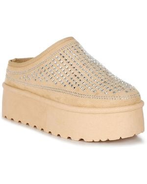 LONDON RAG Kickles Platform Slipper - Natural