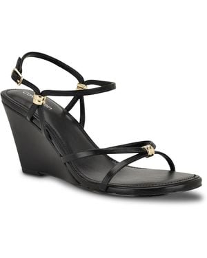 Calvin Klein Deliney Wedge Sandal - Black