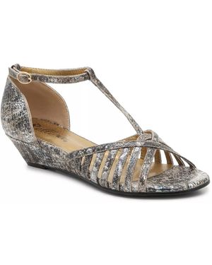 Bellini Lux Wedge Sandal - Gray