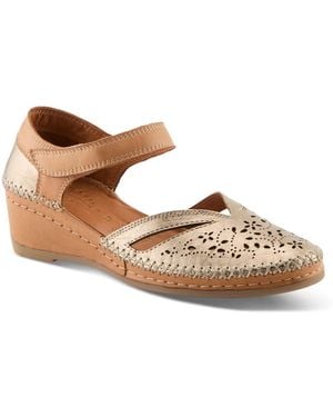 Spring Step Ezlyn Wedge Sandal - Brown