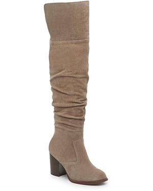 Crown Vintage Gio Over the knee Boot in Black Lyst