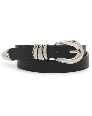 Steve Madden Triple Keeper Belt - Black