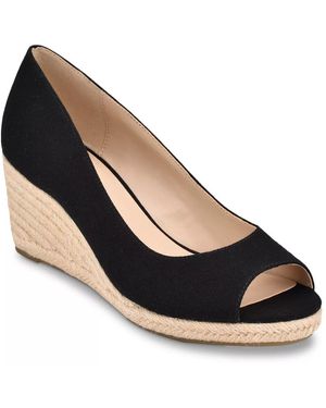 Bandolino Nuri Espadrille Wedge Pump - Black