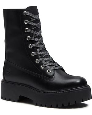 Timberland Stone Street Mid Foldover Bootie - Black
