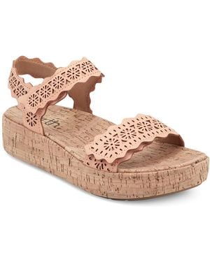 Earth Slata Wedge Sandal - Black