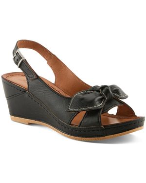 Spring Step Chassidy Wedge Sandal - Black