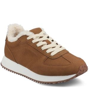 Journee Collection Flow Sneaker - Brown