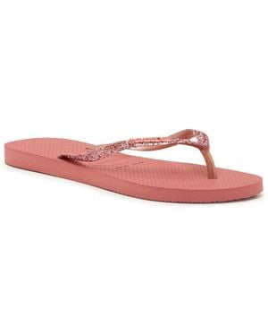 Havaianas Slim Glitter Iii Flip Flop - Red