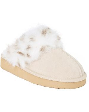Minnetonka Chesney Platform Slipper - White