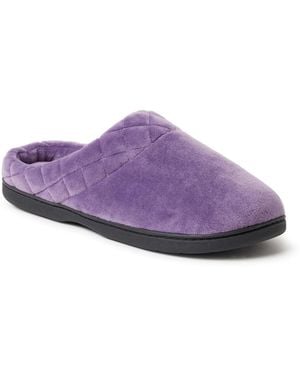 Dearfoams Darcy Clog Slipper - Purple