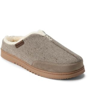 Dearfoams Aldan Notch Clog Slipper - Gray