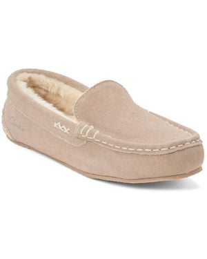 Clarks Driver Moccasin Slipper - Black