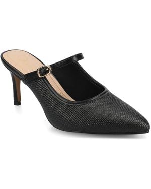 Journee Collection Tiffee Mule - Black