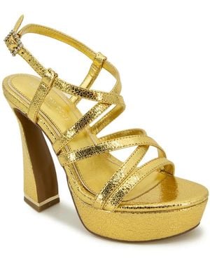 Kenneth Cole Allen Platform Sandal - Metallic