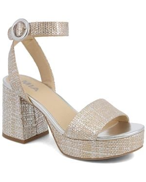 MIA Renee Platform Sandal - White
