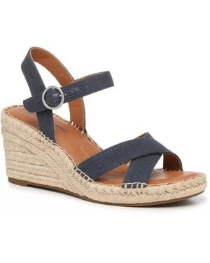 Lucky Brand Casstin Wedge Sandal - Blue