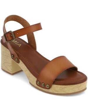 MIA Emelia Platform Sandal - Brown
