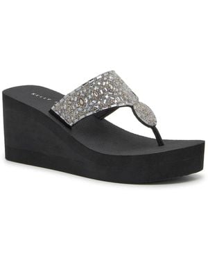 Kelly & Katie Zeena Wedge Sandal - Black