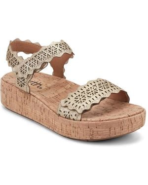 Earth Slata Wedge Sandal - Black