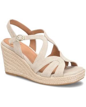 Söfft Norma Espadrille Wedge Sandal - White