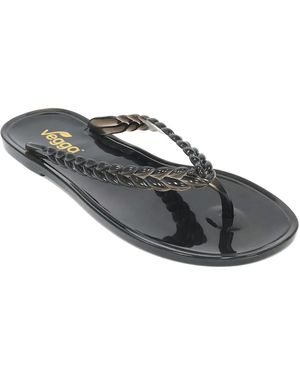 Vegga Shoes Becky Jelly Flip Flop - Black