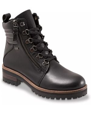 Softwalk Everett Waterproof Combat Boot - Black