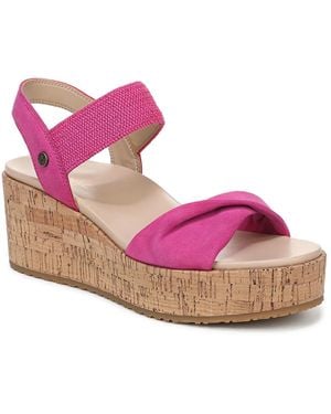 Vionic Darla Espadrille Wedge Sandal - Pink