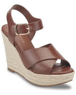 Marc Fisher Harve Espadrille Wedge Sandal - Brown