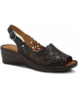 Spring Step Belizana Wedge Sandal - Black