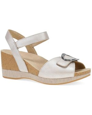 Dansko Stella Wedge Sandal - White