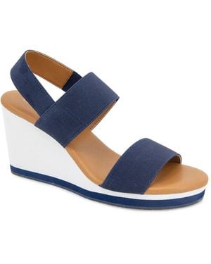 Andre Assous Nelson Wedge Sandal - Blue