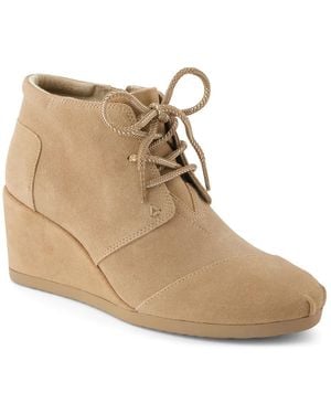 TOMS Desert Wedge Bootie - Brown