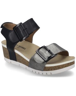 Josef Seibel Quinn 02 Wedge Sandal - Black