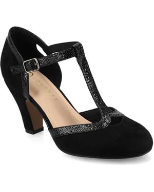 Journee Collection Olina Pump - Black