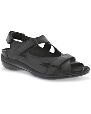 Drew Lagoon Wedge Sandal - Black