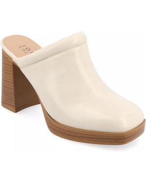 Journee Collection Izara Platform Mule - Black