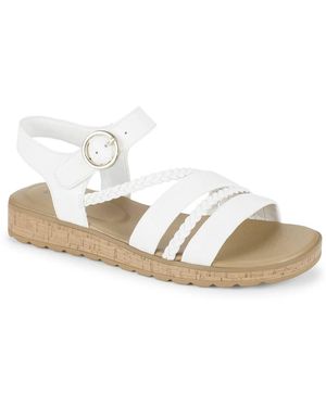 BareTraps Gwyneth Sandal - White