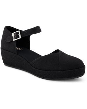 TOMS Gwyneth Wedge Pump - Black