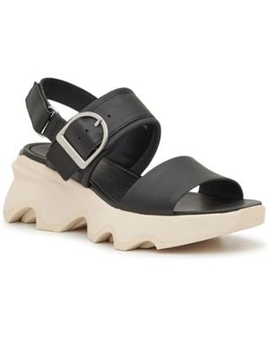 Sorel Kinetic Impact Wedge Sandal - Black