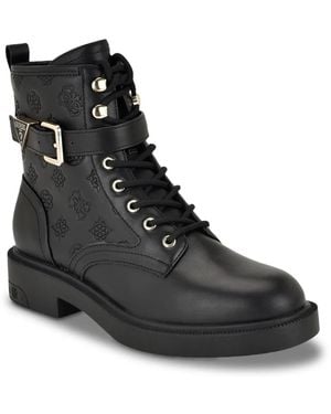 Guess Fellini Combat Boot - Black