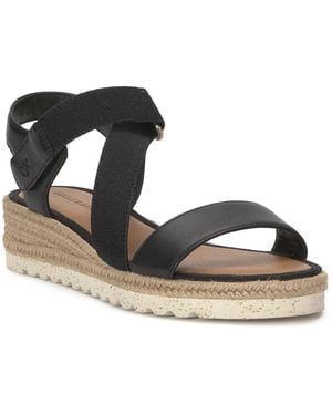 Lucky Brand Tressy Espadrille Wedge Sandal - Black