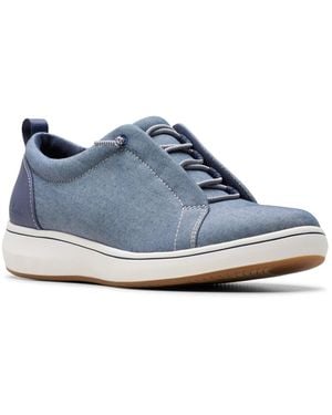 Clarks Cloudsteppers Breeze Sky Slip-on Shoes - Blue