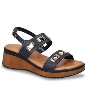Bella Vita Vic Wedge Sandal - Blue