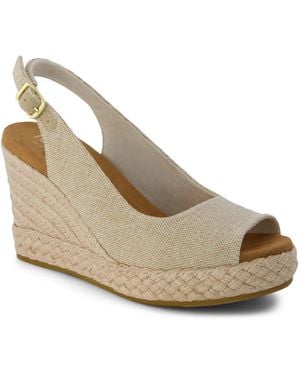 TOMS Camilla Espadrille Wedge Sandal - Metallic
