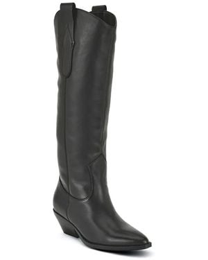 Nine West Asken Cowboy Boot - Black